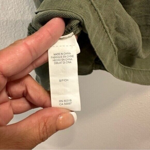Lucky Brand Green Lyocell and Viscose Utility Vest Jacket Women’s Size Small - Picture 10 of 10